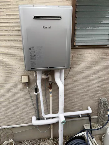 千葉県茂原市のお客様のガス給湯器交換工事