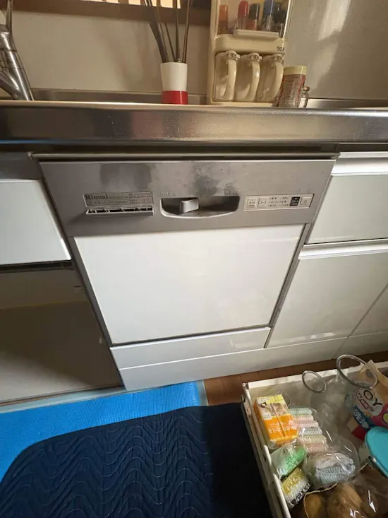 工事前　埼玉県草加市のお客様の食洗器交換工事