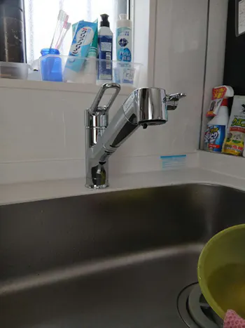 茨城県水戸市のお客様のキッチン水栓交換工事