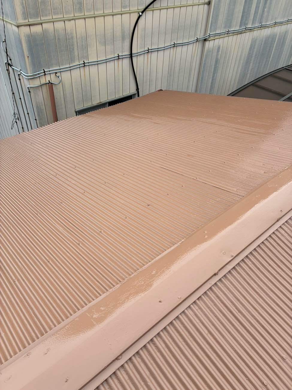埼玉県行田市のお客様のトタン屋根塗装工事