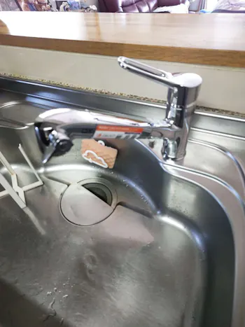 福島県いわき市のお客様の水栓工事