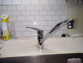 神奈川県座間市のお客様のキッチン水栓交換工事