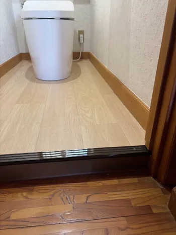 山梨県富士吉田市のお客様のトイレリフォーム工事　具体的な工事内容1