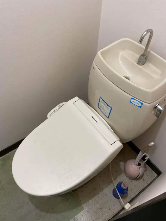 工事前　長野県上田市のお客様のトイレ工事