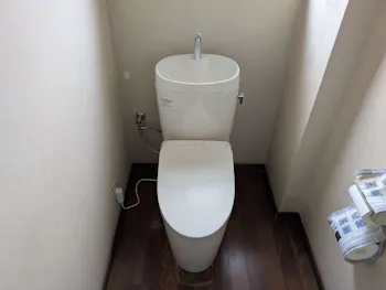 静岡県静岡市葵区のお客様の洗面化粧台・トイレ工事　具体的な工事内容1