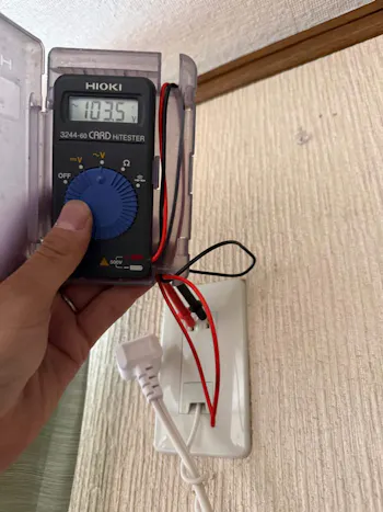 静岡県富士宮市のお客様のエアコン取付工事　具体的な工事内容3