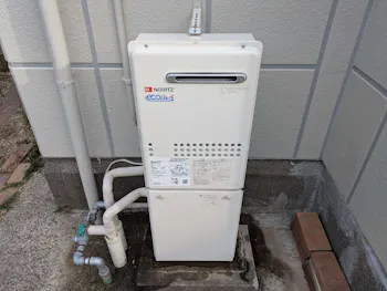静岡県磐田市のお客様のガス給湯器交換工事