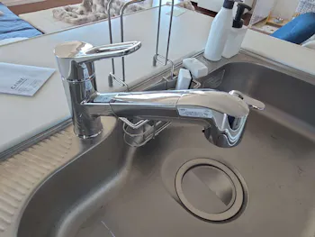 栃木県宇都宮市のお客様のキッチン水栓交換工事