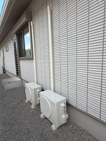栃木県大田原市のお客様のエアコン新規設置工事　具体的な工事内容2