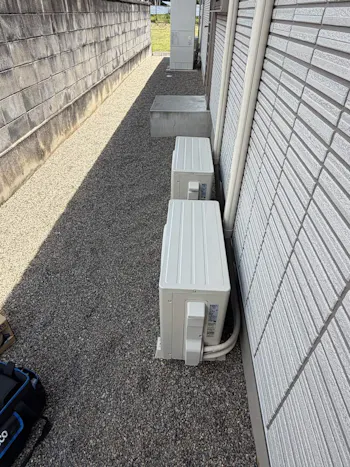 栃木県大田原市のお客様のエアコン新規設置工事　具体的な工事内容3