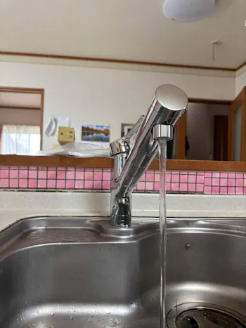 茨城県牛久市のお客様のキッチン水栓交換工事