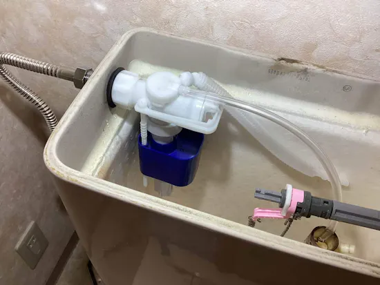 工事後　東京都青梅市のお客様のトイレタンク部品他交換工事