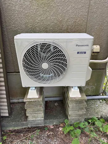 静岡県沼津市のお客様のエアコン取付工事　具体的な工事内容1