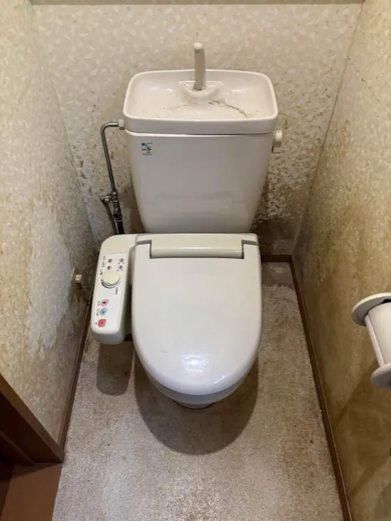 工事前　茨城県小美玉市のお客様のトイレリフォーム工事