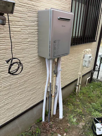 千葉県大網白里市のお客様のガス給湯器交換工事