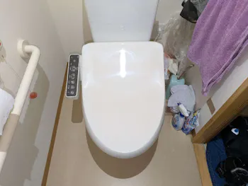 静岡県静岡市のお客様の温水洗浄便座工事