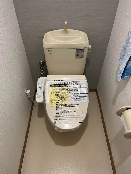 工事後　静岡県磐田市のお客様の便座交換工事