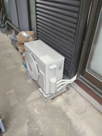 三重県津市のお客様のエアコン工事　具体的な工事内容1