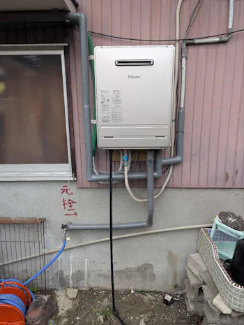 三重県松阪市のお客様のガス給湯器交換工事