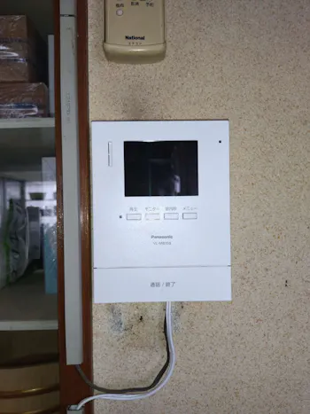 東京都昭島市のお客様のTVドアホン交換工事