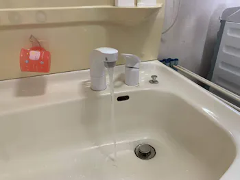 埼玉県羽生市のお客様の洗面水栓工事