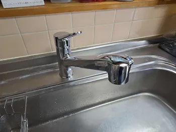栃木県さくら市のお客様のキッチン水栓工事