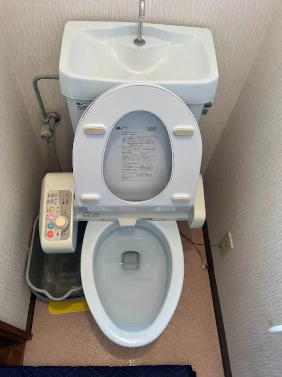 工事前　静岡県磐田市のお客様のトイレ工事