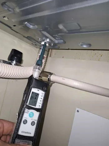 宮城県仙台市泉区のお客様のビルトインコンロ・レンジフード工事　具体的な工事内容2