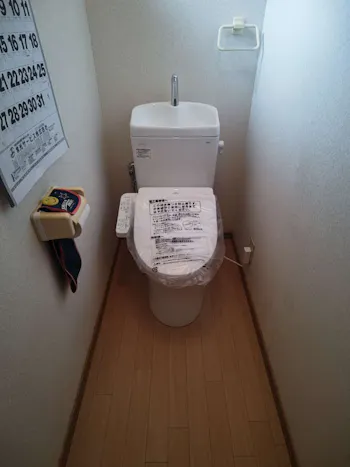 福島県いわき市のお客様のトイレ交換・レンジフード交換工事