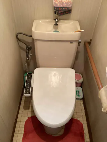 東京都青梅市のお客様の便座交換工事