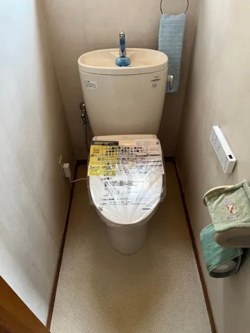 静岡県袋井市のお客様の洗面化粧台・トイレ交換工事　具体的な工事内容1