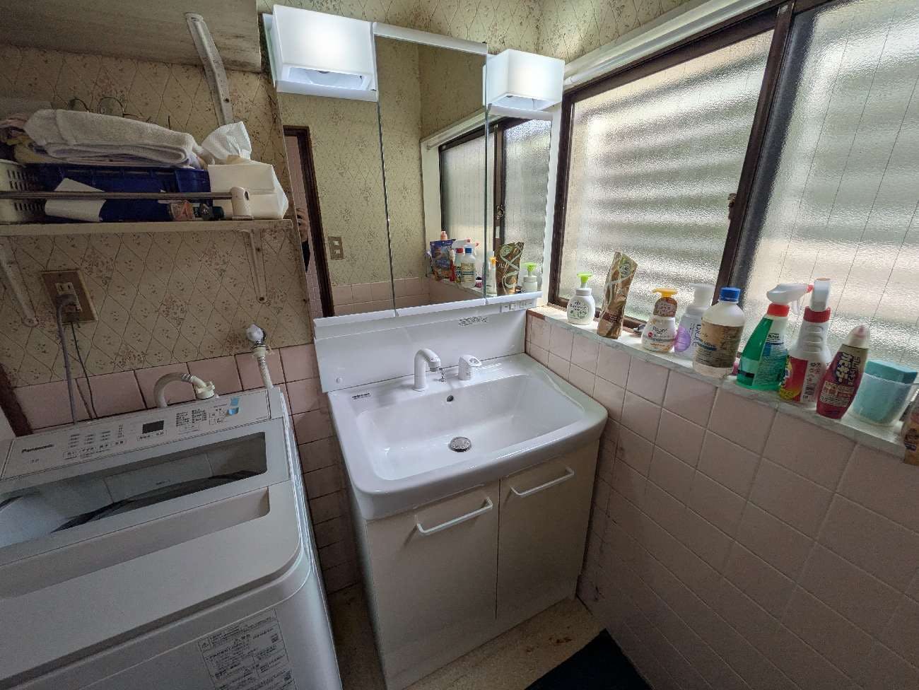 静岡県静岡市葵区のお客様の洗面化粧台交換工事