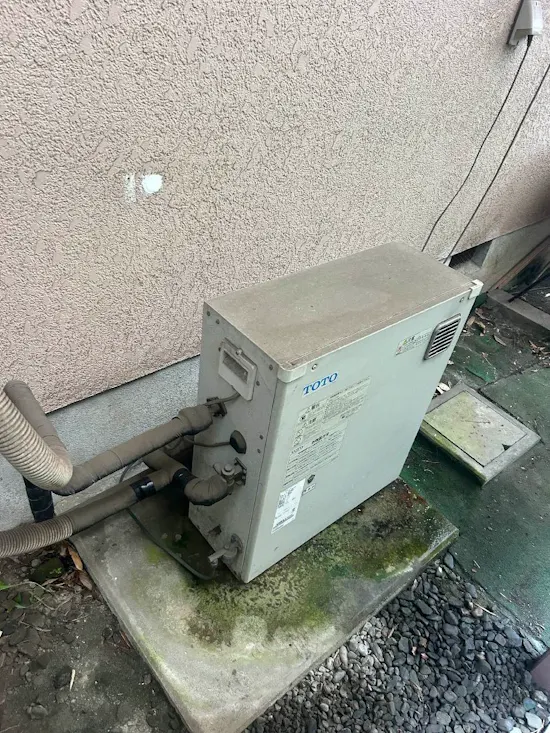 工事前　静岡県富士宮市のお客様のガス給湯器工事
