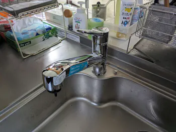 静岡県静岡市葵区のお客様のキッチン水栓工事