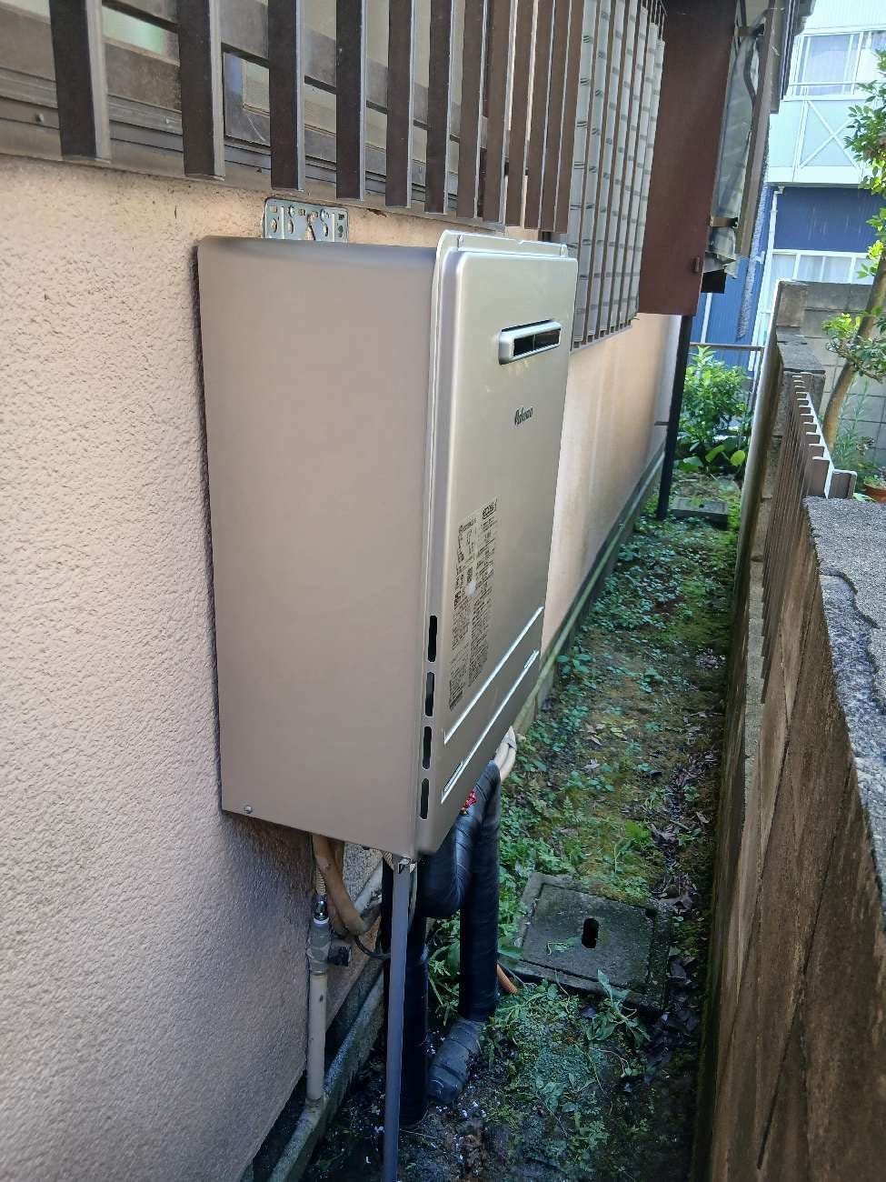 茨城県石岡市のお客様のガス給湯器工事