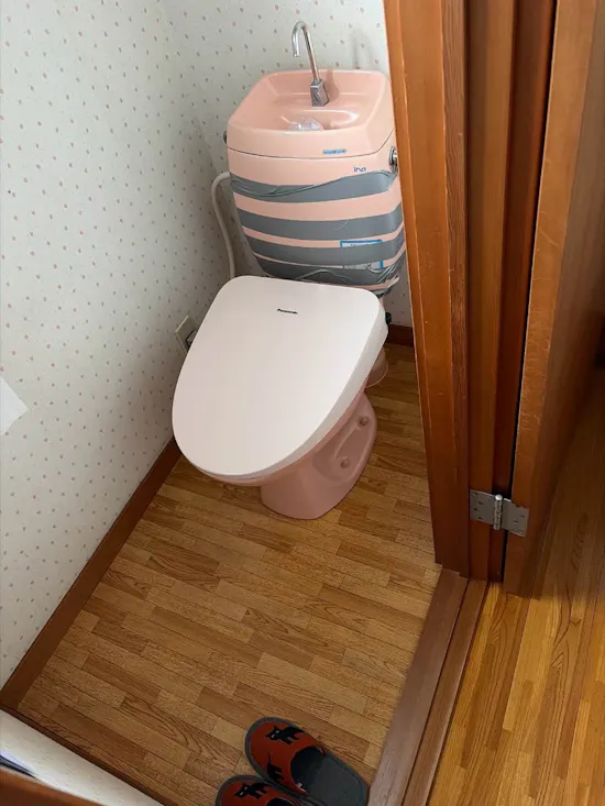 工事前　山梨県富士吉田市のお客様のトイレ工事