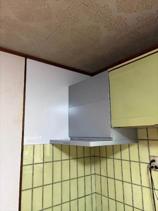 工事後　千葉県夷隅郡大多喜町のお客様のレンジフード交換工事