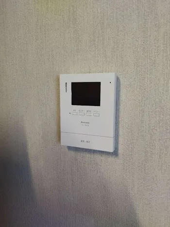 東京都羽村市のお客様のTVドアホン交換工事