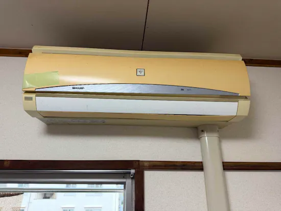 工事前　静岡県沼津市のお客様のエアコン交換工事