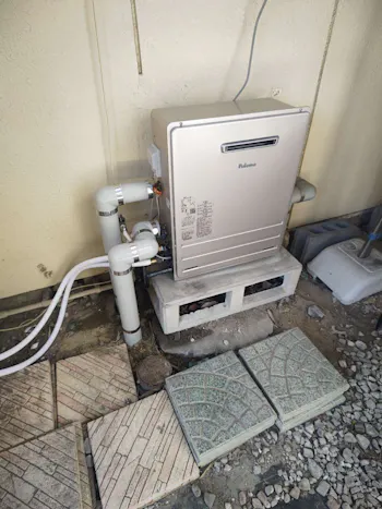 福島県いわき市のお客様のガス給湯器工事