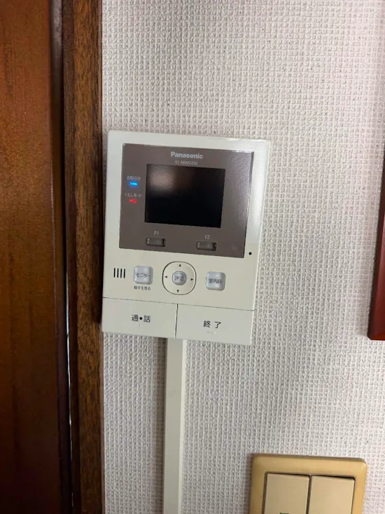 工事前　静岡県富士宮市のお客様のTVドアホン交換工事