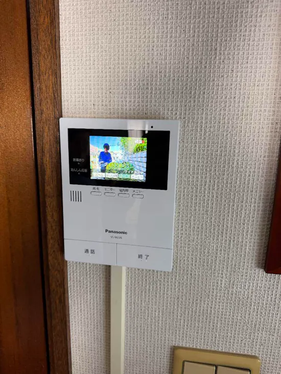 工事後　静岡県富士宮市のお客様のTVドアホン交換工事