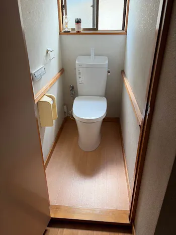 山梨県都留市のお客様のトイレ工事
