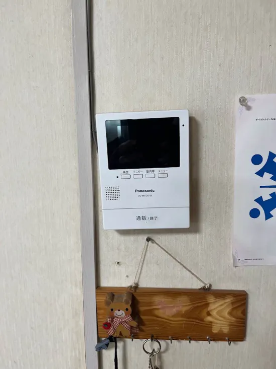 工事前　茨城県古河市のお客様のTVドアホン交換工事
