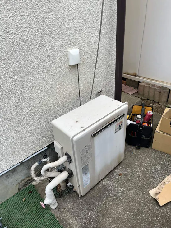 工事前　埼玉県羽生市のお客様のガス給湯器交換工事
