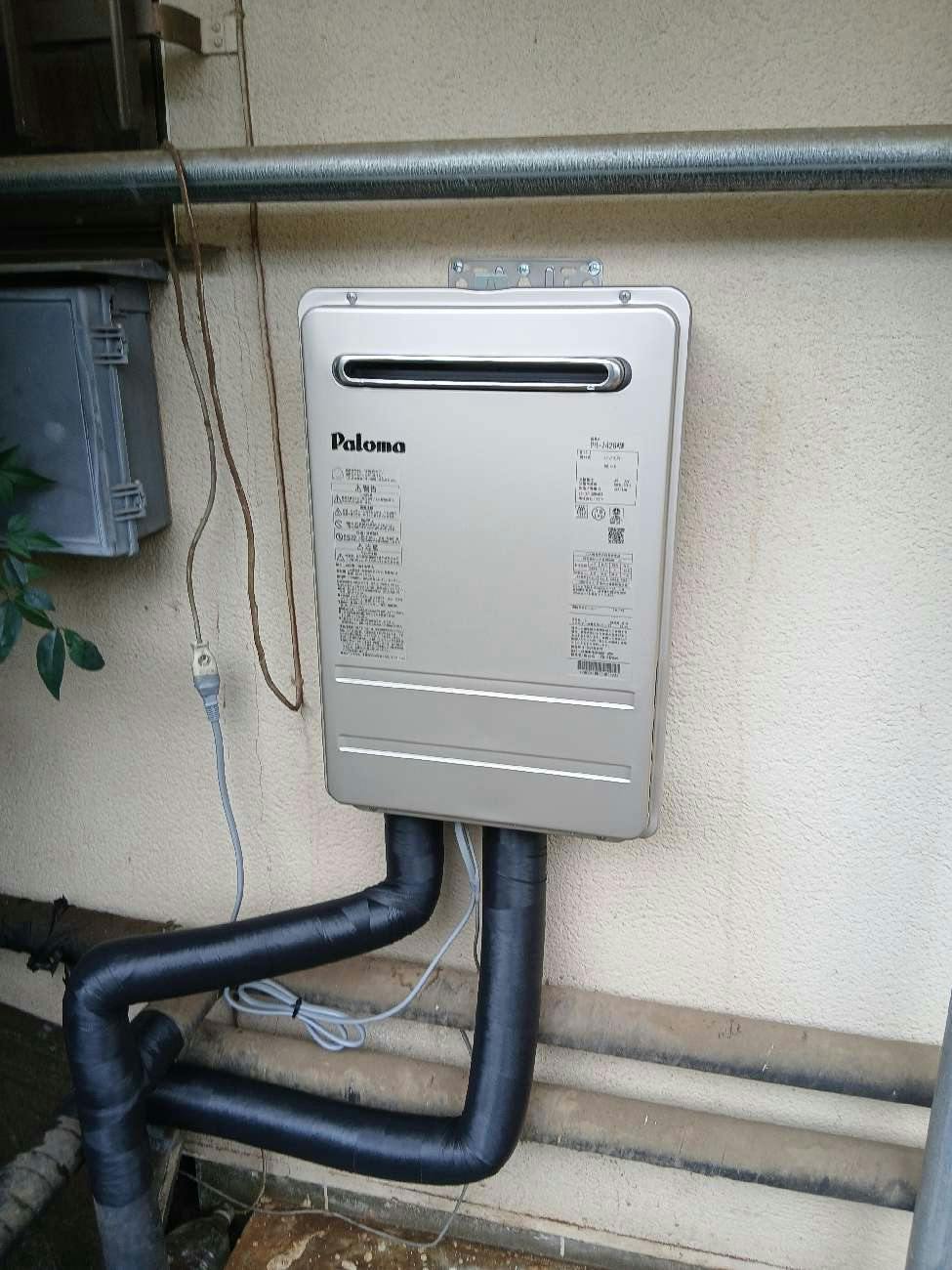 茨城県石岡市のお客様のガス給湯器工事