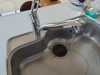 栃木県さくら市のお客様のキッチン水栓工事
