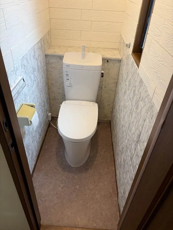 工事後　山梨県大月市のお客様のトイレ工事