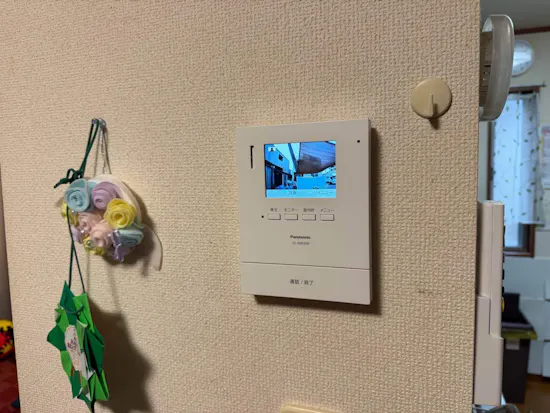 工事後　静岡県富士市のお客様のTVドアホン交換工事