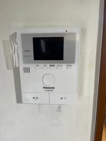 埼玉県久喜市のお客様のTVドアホン交換工事　具体的な工事内容1